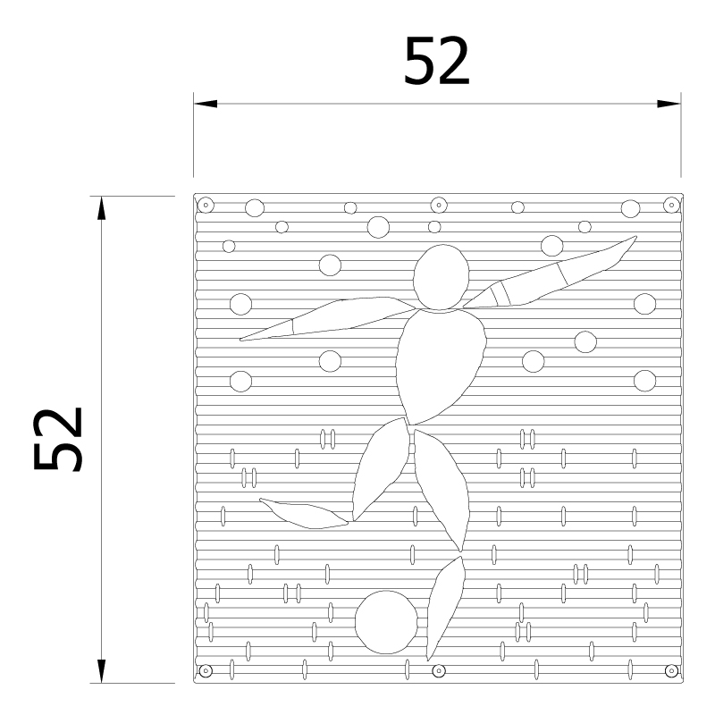 VedoNonVedo Alé o-o decorative element for furnishing and dividing rooms - transparent 2